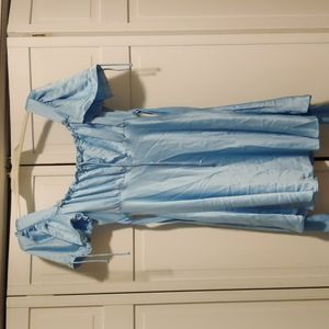 Courtney Love Nasty Gal Blue Babydoll Dress Size Medium